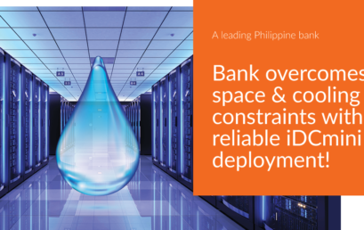 iDCmini Case Highlight – Bank overcomes space & cooling constraints with reliable iDCmini deployment!